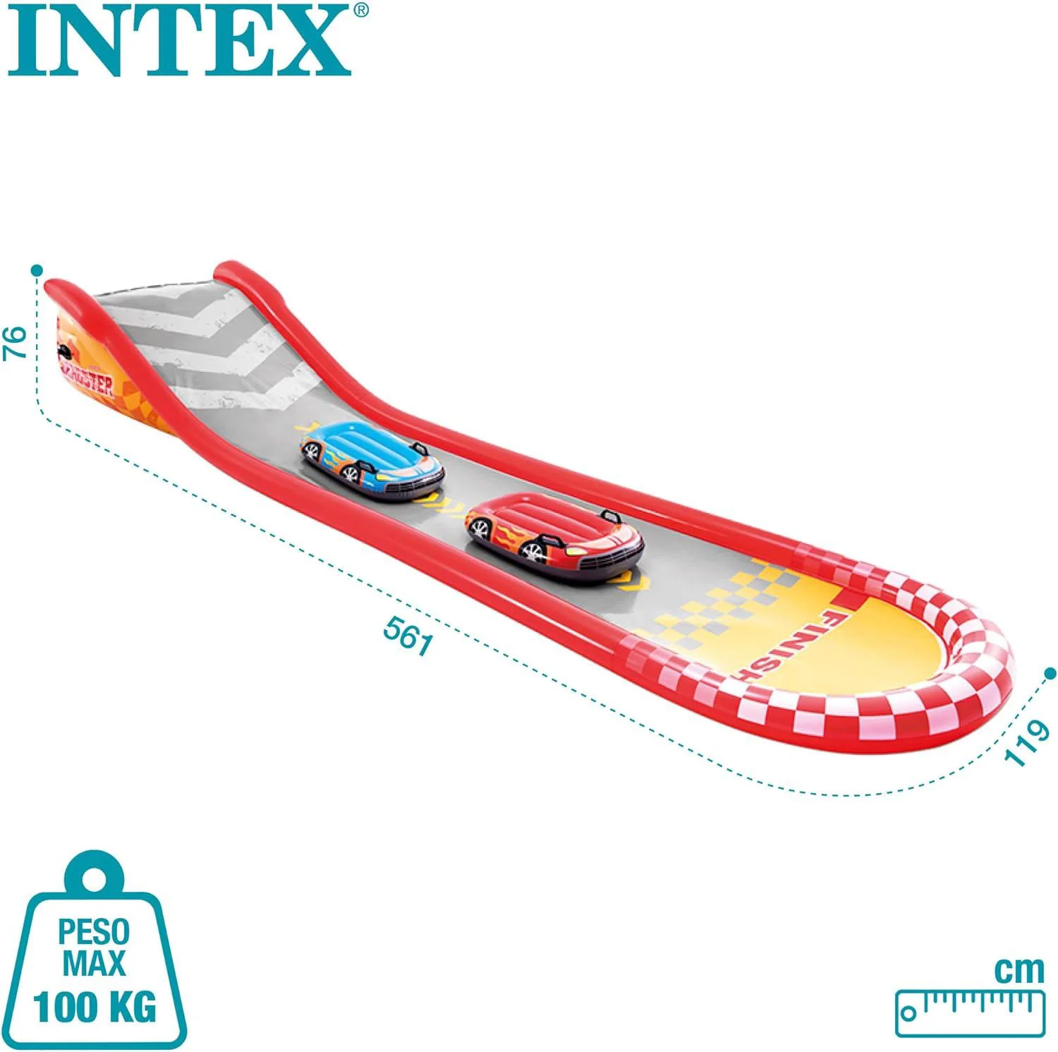 Centru de joaca gonflabil Intex Racing Fun Slide foto