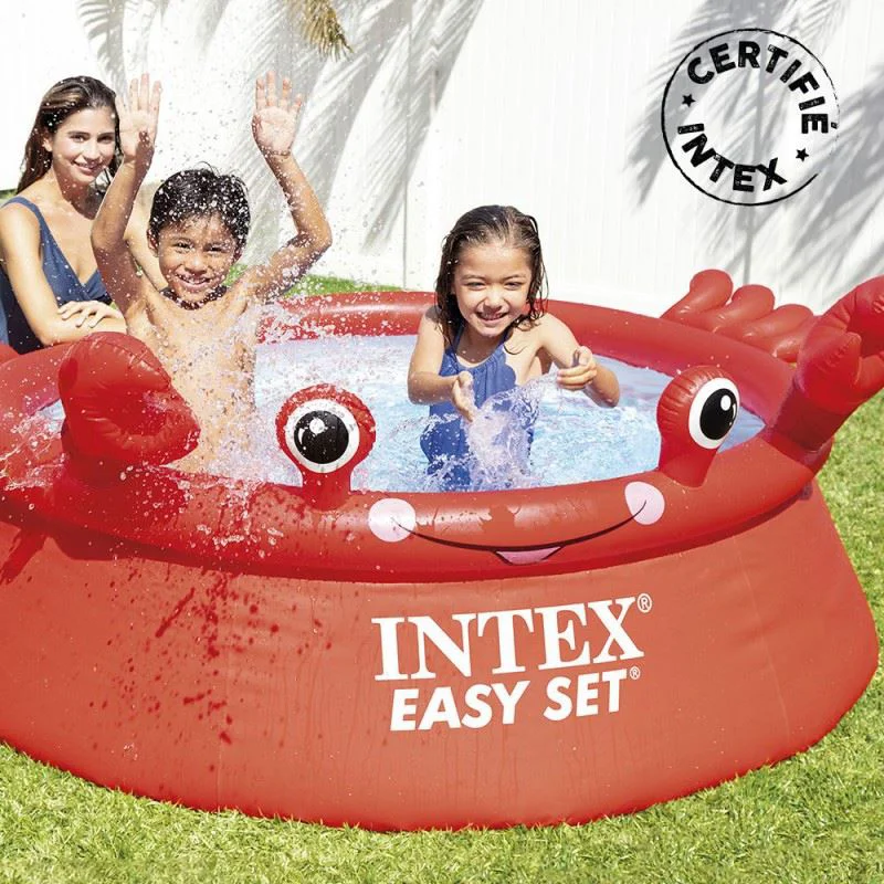 Piscina gonflabila pentru copii Intex Easy Set "Crabul vesel", 183x51 cm