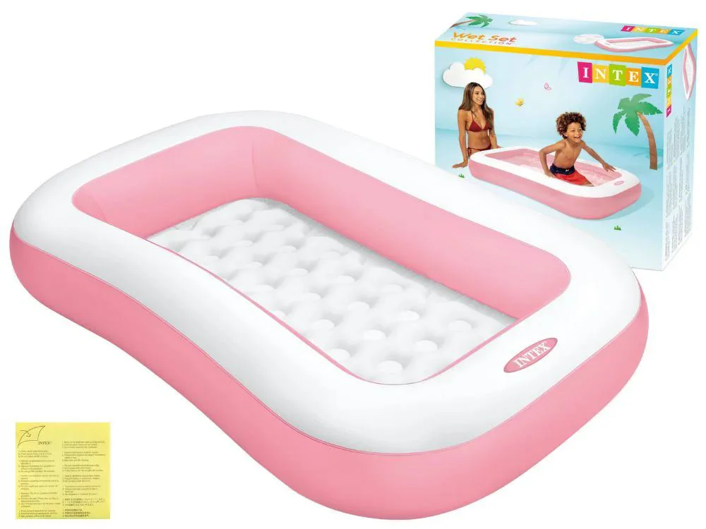 Piscina gonflabila cu fund moale Intex 166x100x28 cm foto