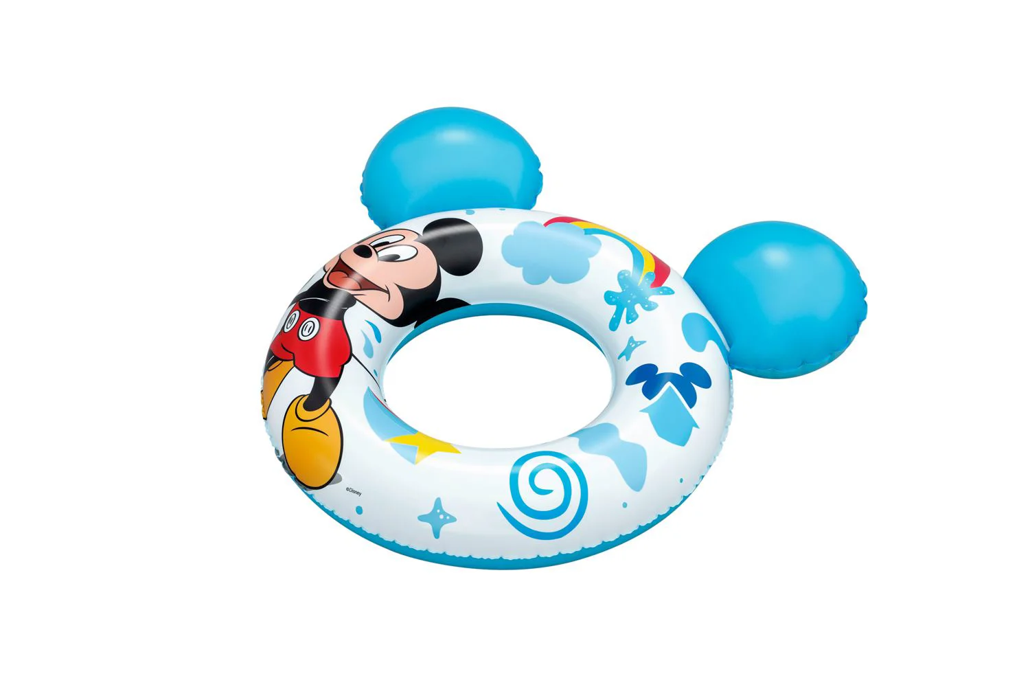 Cerc gonflabil Mickey Mouse cu urechi (3-6 ani), 66 cm