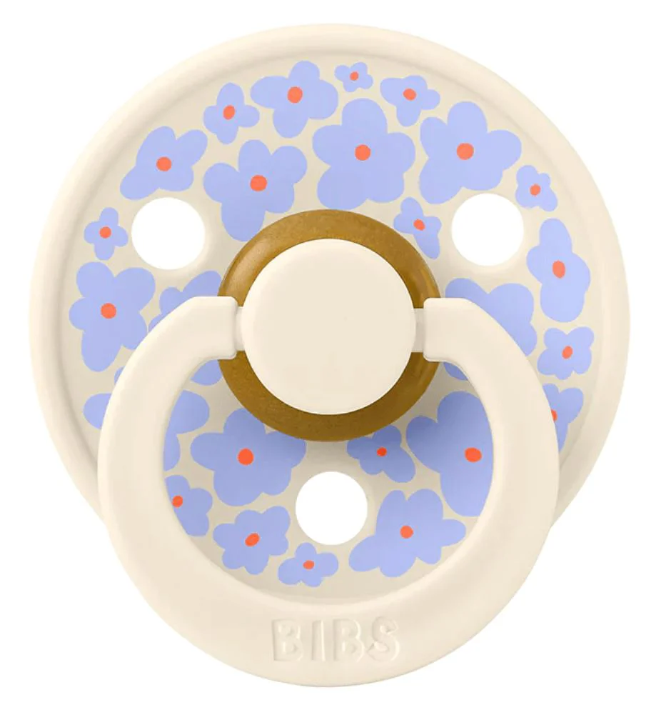 Set 2 suzete rotunde din latex BIBS Studio Colour Jasmine - Ivory Mix (0-6 luni) foto