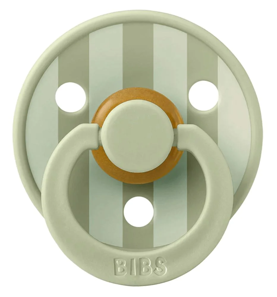 Set 2 suzete rotunde din latex BIBS Studio Colour Pin - Sage Mix (6-18 luni) foto