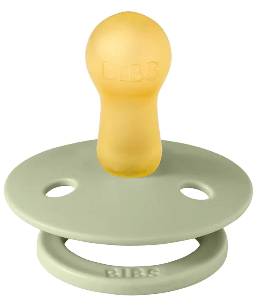 Set 2 suzete rotunde din latex BIBS Studio Colour Pin - Sage Mix (6-18 luni) foto