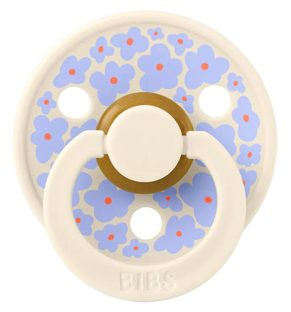 Set 2 suzete rotunde din latex BIBS Studio Colour Jasmine - Ivory Mix (6-18 luni) foto
