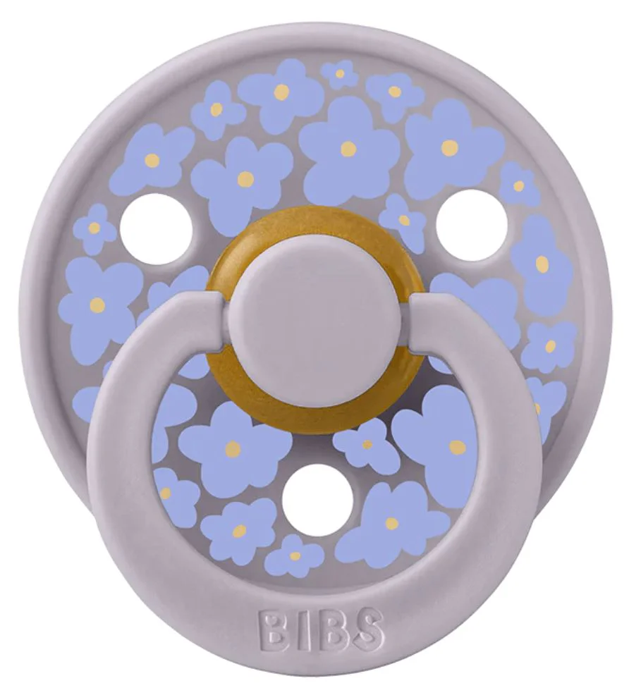 Set 2 suzete rotunde din latex BIBS Studio Colour Jasmine - Fossil Grey Mix (6-18 luni) foto