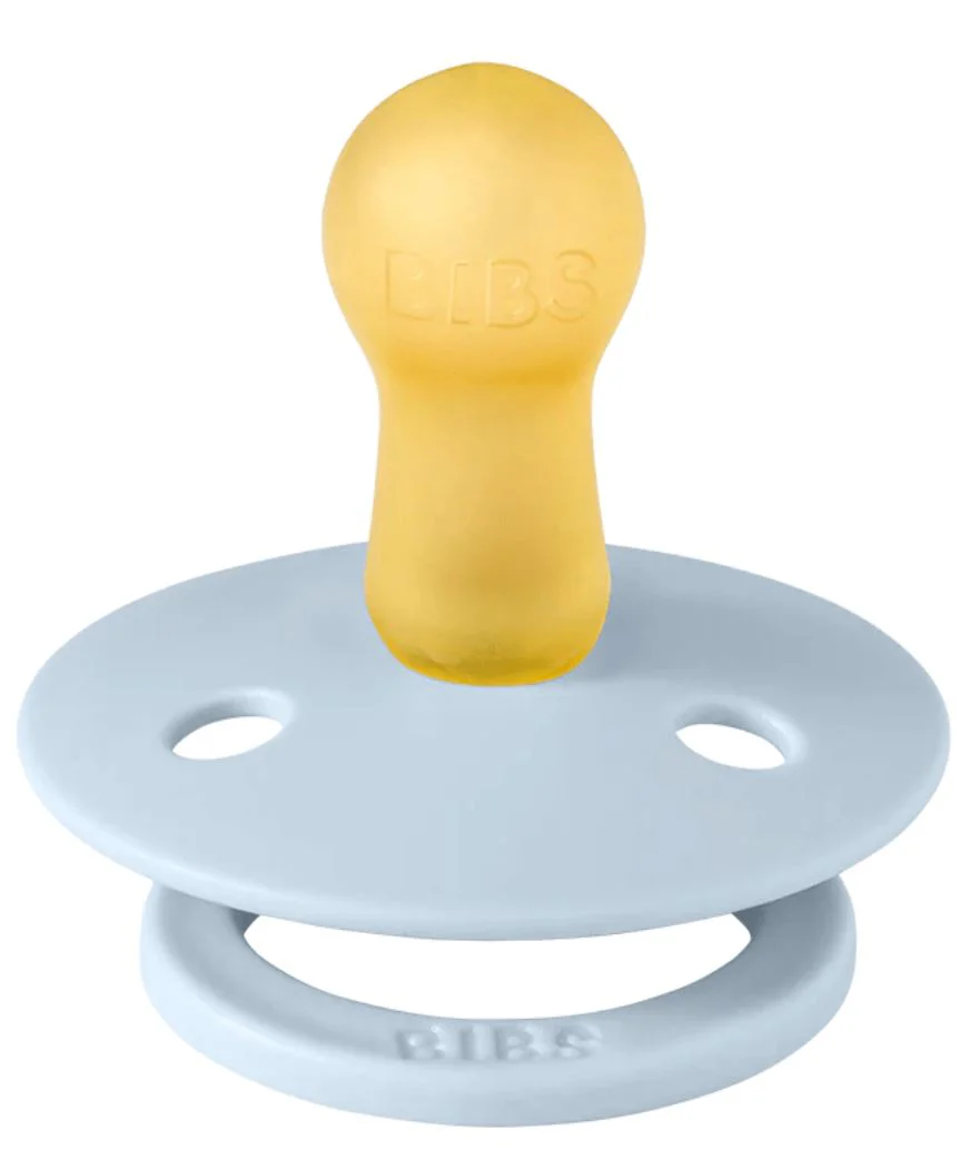 Set 2 suzete rotunde din latex BIBS LIBERTY Colour Chamomile Lawn - Baby Blue Mix (6-18 luni) foto