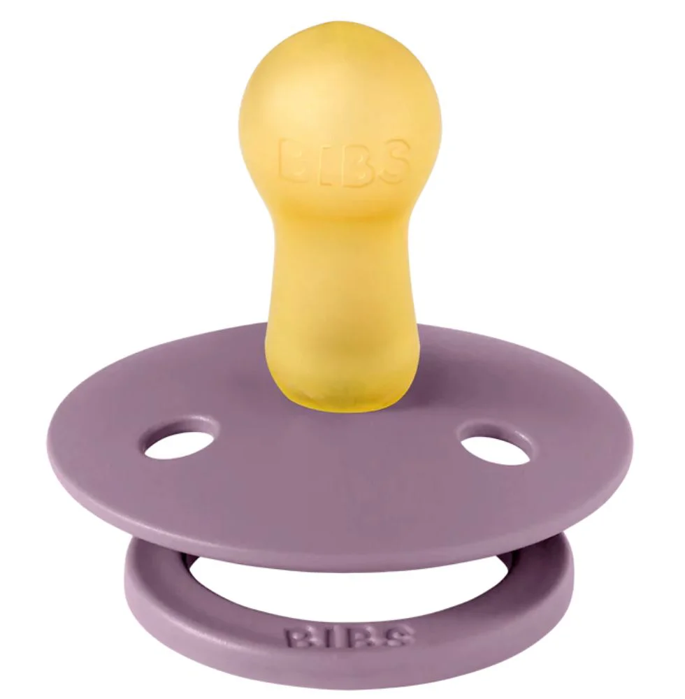 Set 2 suzete rotunde din latex BIBS Colour Violet Sky/Mauve (0-6 luni) foto