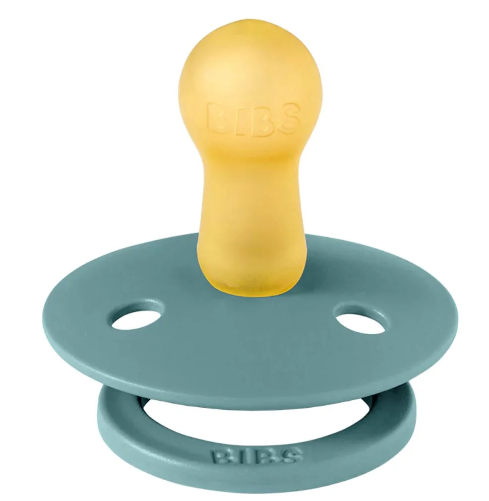 Set 2 suzete rotunde din latex BIBS Colour Island Sea/Forest Lake (0-6 luni) foto