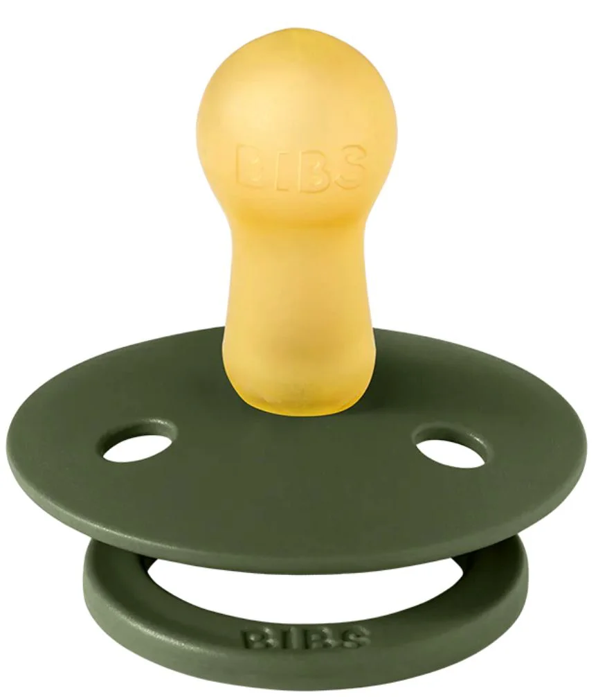 Set 2 suzete rotunde din latex BIBS Colour Sage/Hunter Green (18-36 luni) foto