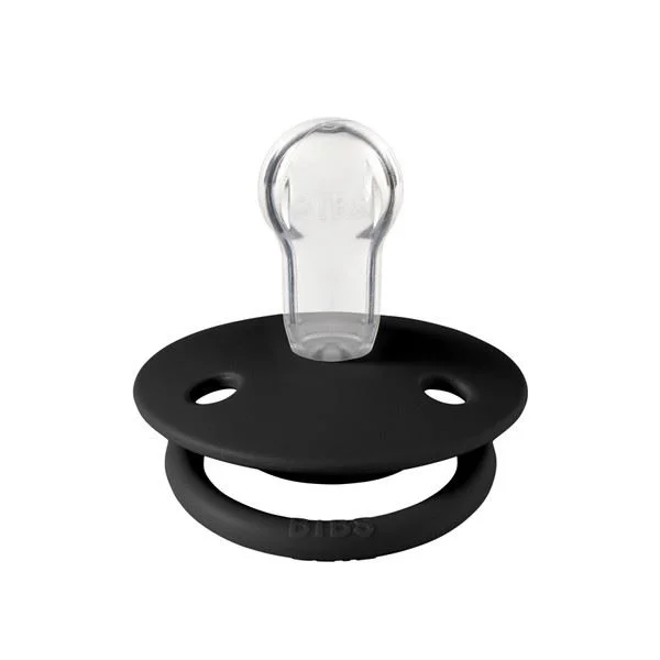 Suzeta rotunda din silicon BIBS De Lux Black (0-36 luni) foto