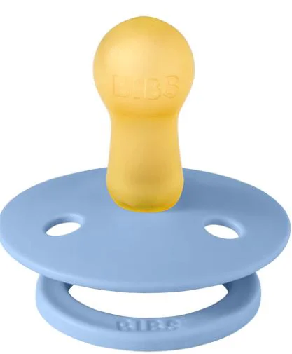 Suzeta rotunda din latex BIBS Studio Colour Block - Sky Blue (0-6 luni) foto