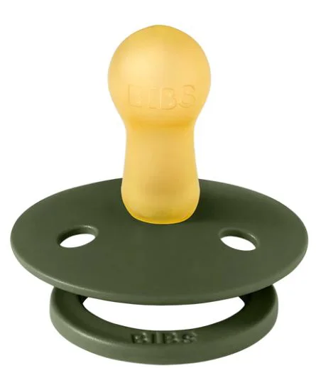 Suzeta rotunda din latex BIBS Hunter Green (0-6 luni) foto