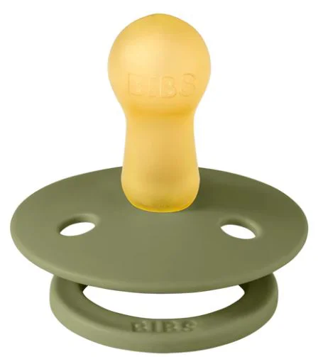 Suzeta rotunda din latex BIBS Olive (0-6 luni) foto