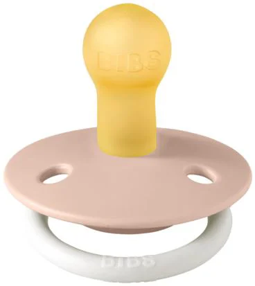 Suzeta rotunda din latex BIBS De Lux Glow Blush (0-6 luni) foto