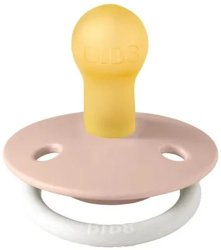 Suzeta rotunda din latex BIBS De Lux Glow Blush (6-18 luni) foto