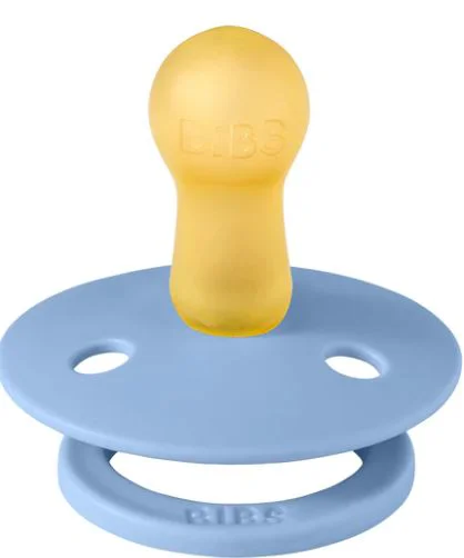 Suzeta rotunda din latex BIBS Studio Colour Block - Sky Blue (6-18 luni) foto