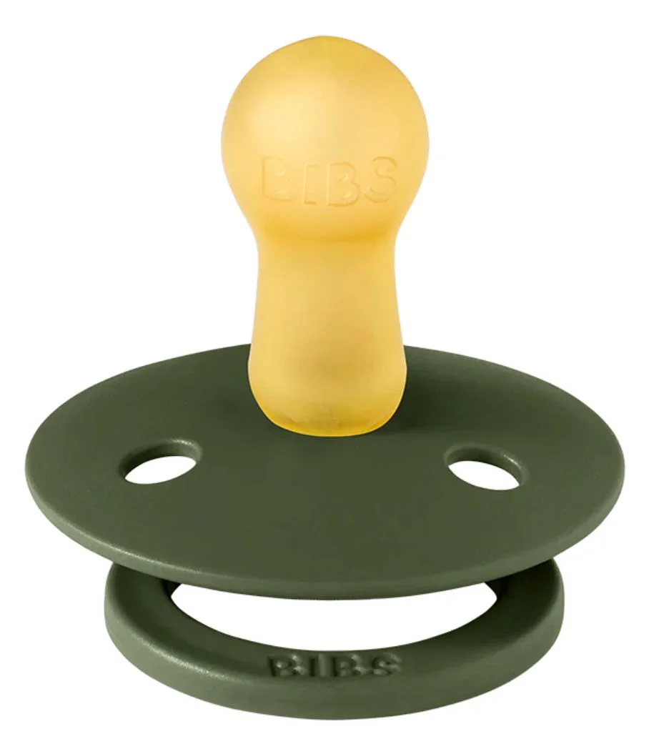 Suzeta rotunda din latex BIBS Hunter Green (6-18 luni) foto