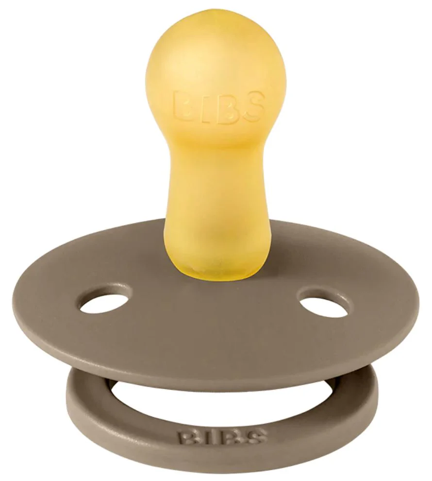 Suzeta rotunda din latex BIBS Dark Oak (6-18 luni) foto