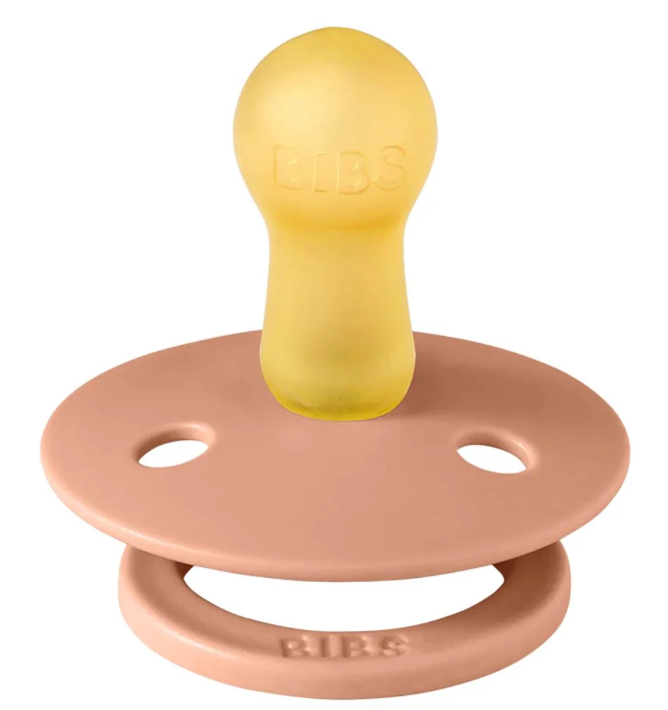Пустышка круглая латексная BIBS Peach (6-18 мес.) foto