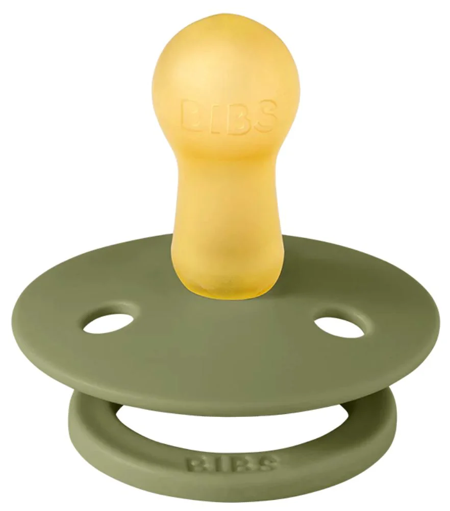 Suzeta rotunda din latex BIBS Olive (6-18 luni) foto