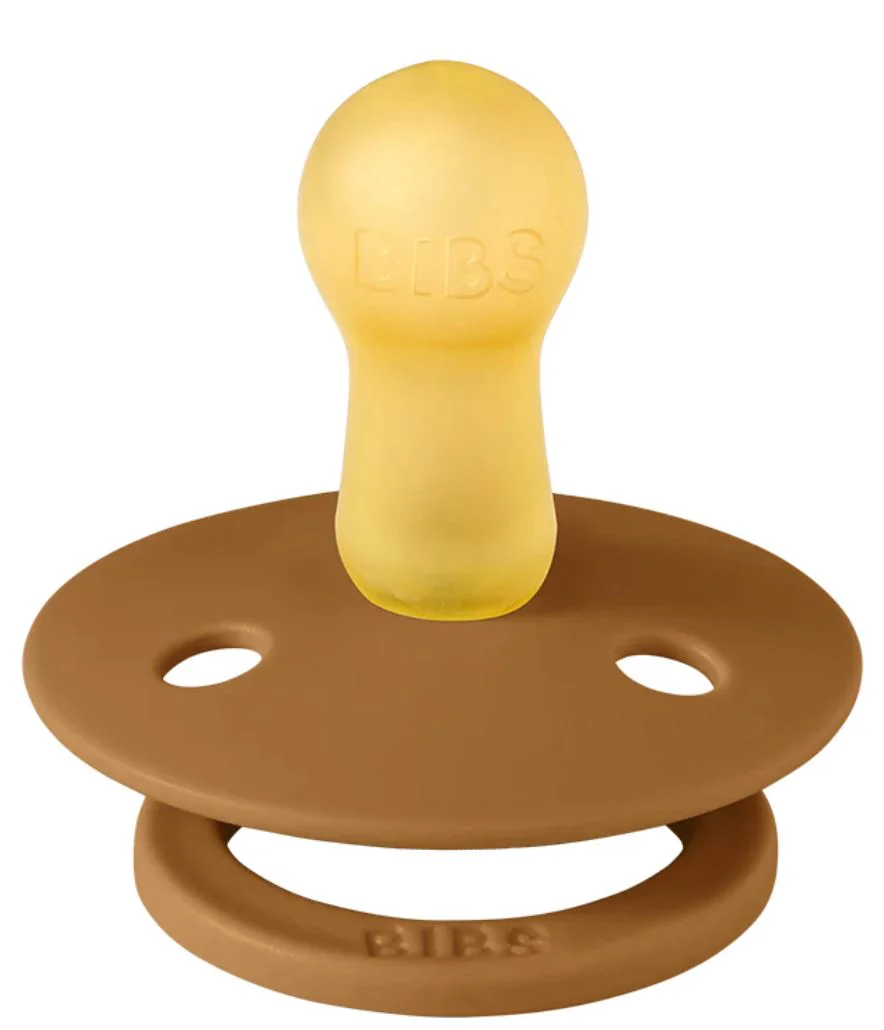 Suzeta rotunda din latex BIBS Caramel (6-18 luni) foto