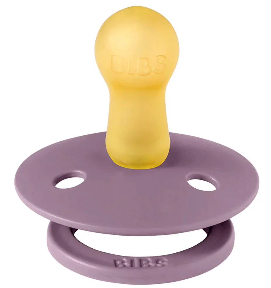 Suzeta rotunda din latex BIBS Mauve (6-18 luni) foto