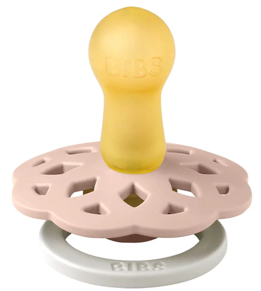 Suzeta rotunda din latex BIBS Boheme Glow Blush (0-6 luni) foto