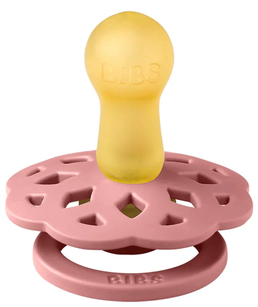 Suzeta rotunda din latex BIBS Boheme Dusty Pink (0-6 luni) foto