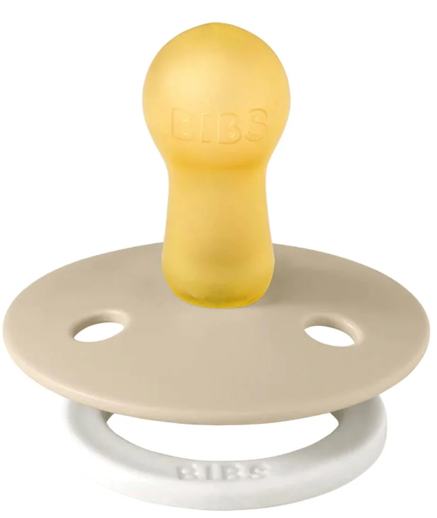 Suzeta rotunda din latex BIBS Glow Vanilla (18-36 luni) foto
