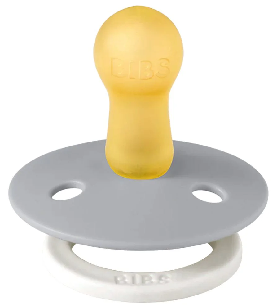 Suzeta rotunda din latex BIBS Glow Cloud (18-36 luni) foto