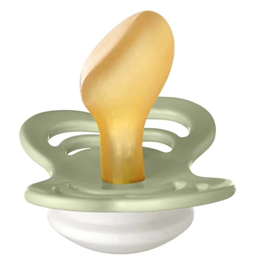 Set 2 suzete anatomice din latex BIBS Couture Glow Sage/Cloud (0-6 luni) foto