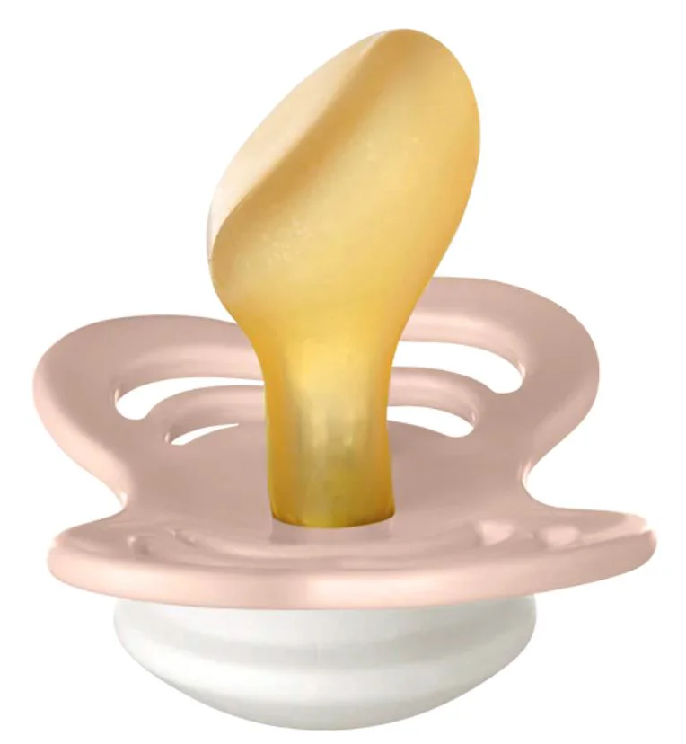 Set 2 suzete anatomice din latex BIBS Couture Glow Blush/Vanilla (6-18 luni) foto