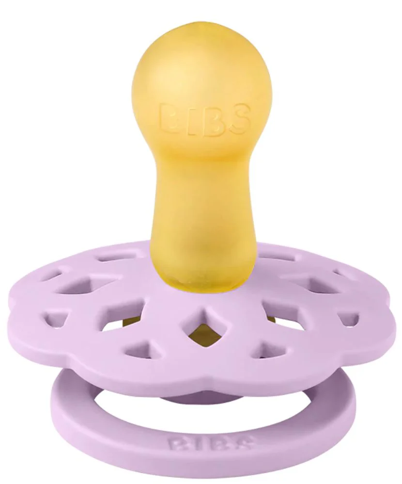 Set 2 suzete rotunde din latex BIBS Boheme Violet Sky/Mauve (0-6 luni) foto