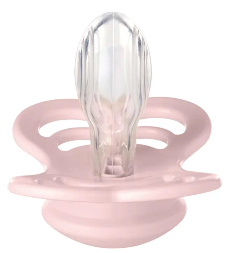 Set 2 suzete simetrice din silicon BIBS Supreme Haze/Blossom (6-18 luni) foto