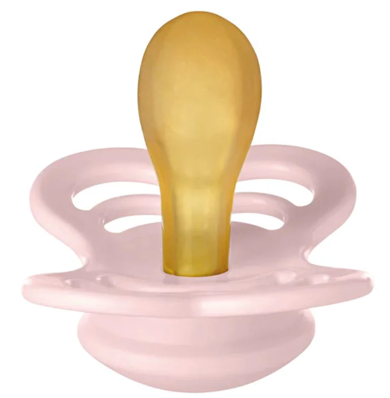 Set 2 suzete simetrice din latex BIBS Supreme Blossom/Dusky Lilac (6-18 luni) foto