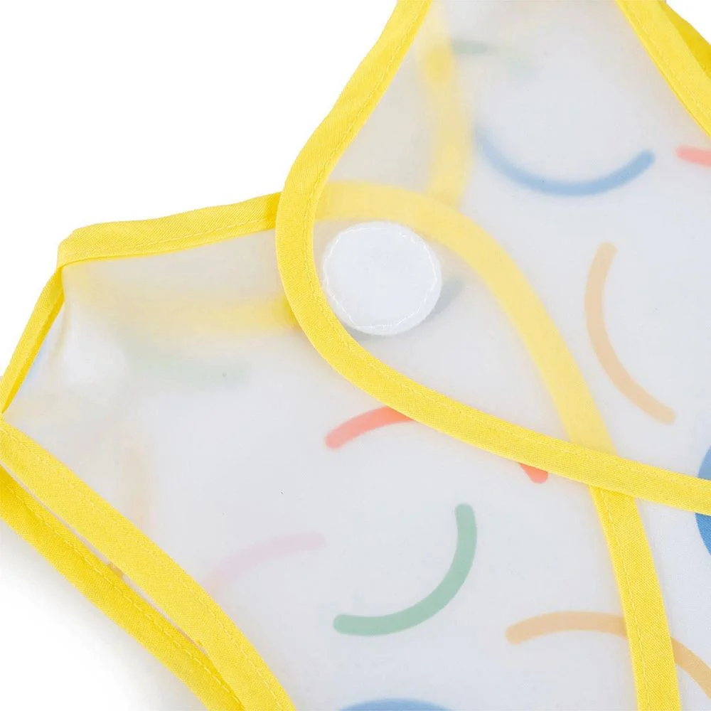 Нагрудник детский без рукавов BabyJem Yellow Smiley Face, 32x37 см foto