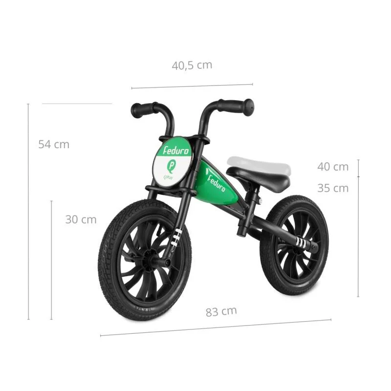 Bicicleta fara pedale Qplay Feduro Green foto