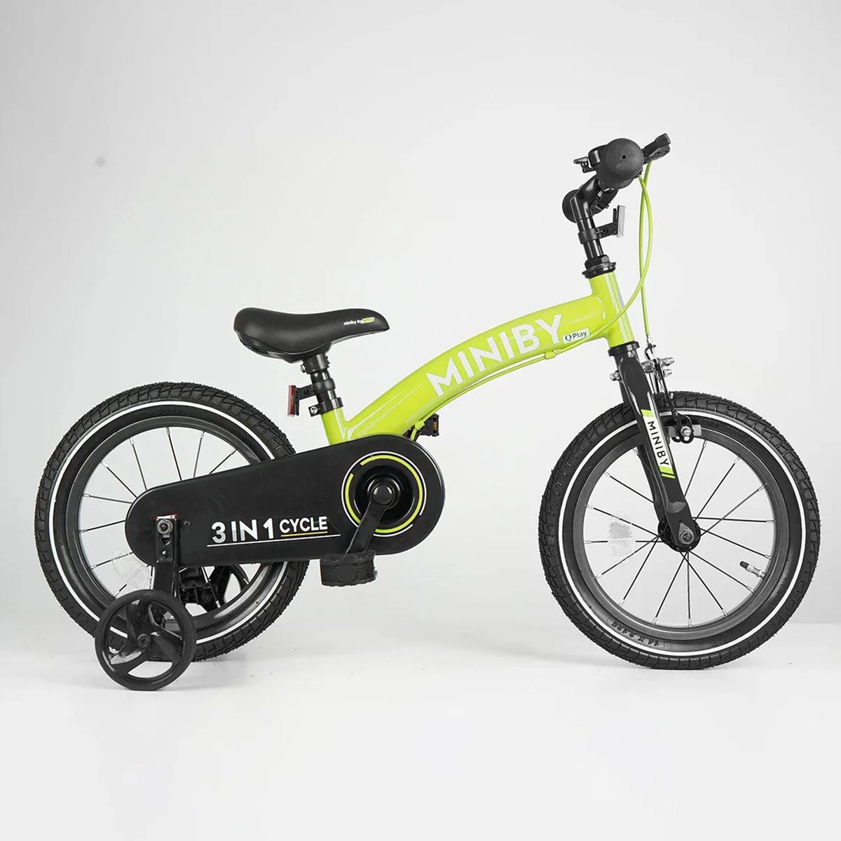 Bicicleta pentru copii 3 in 1 Qplay Miniby Green 14'