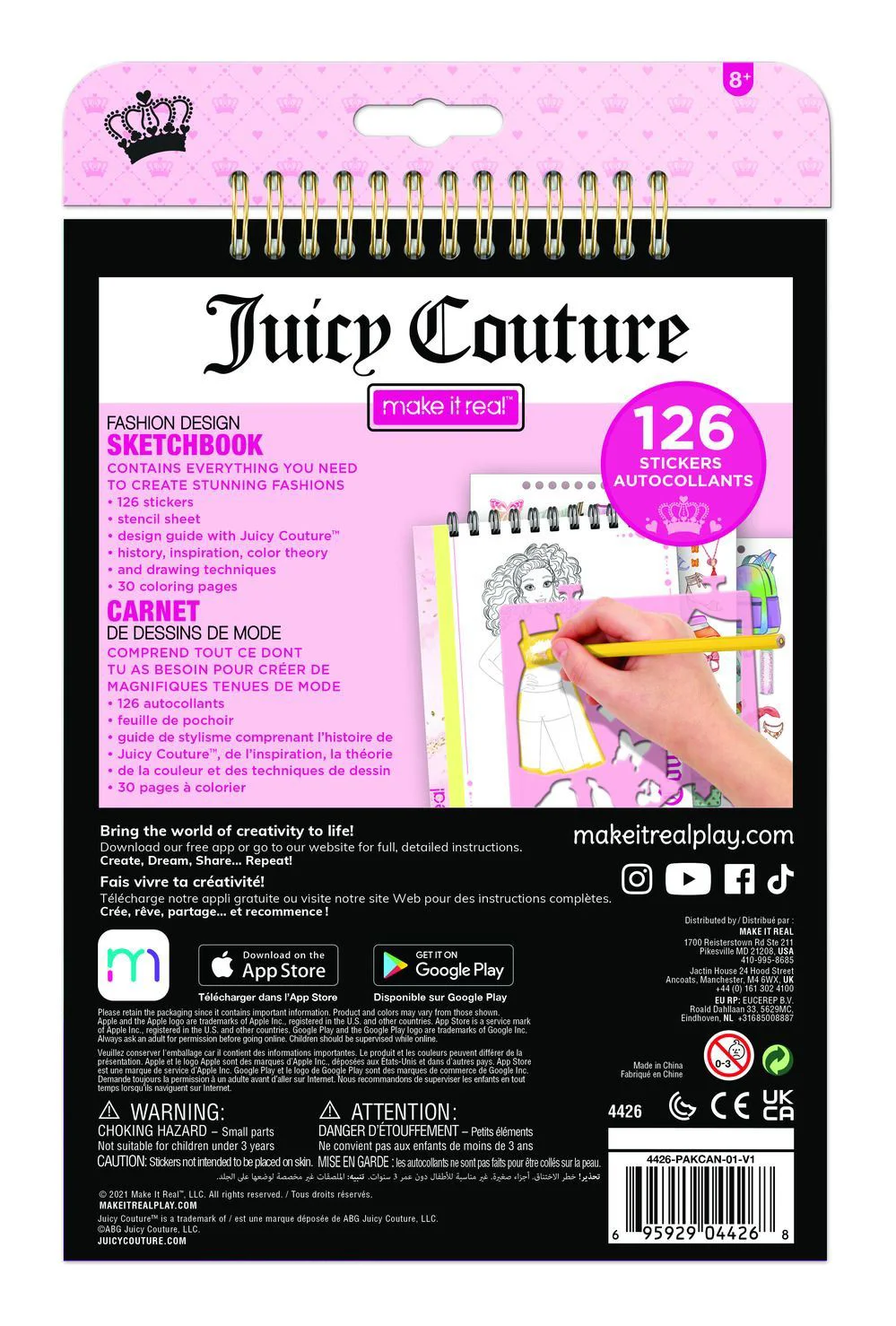 Блокнот Make It Real Juicy Couture Fashion Sketchbook