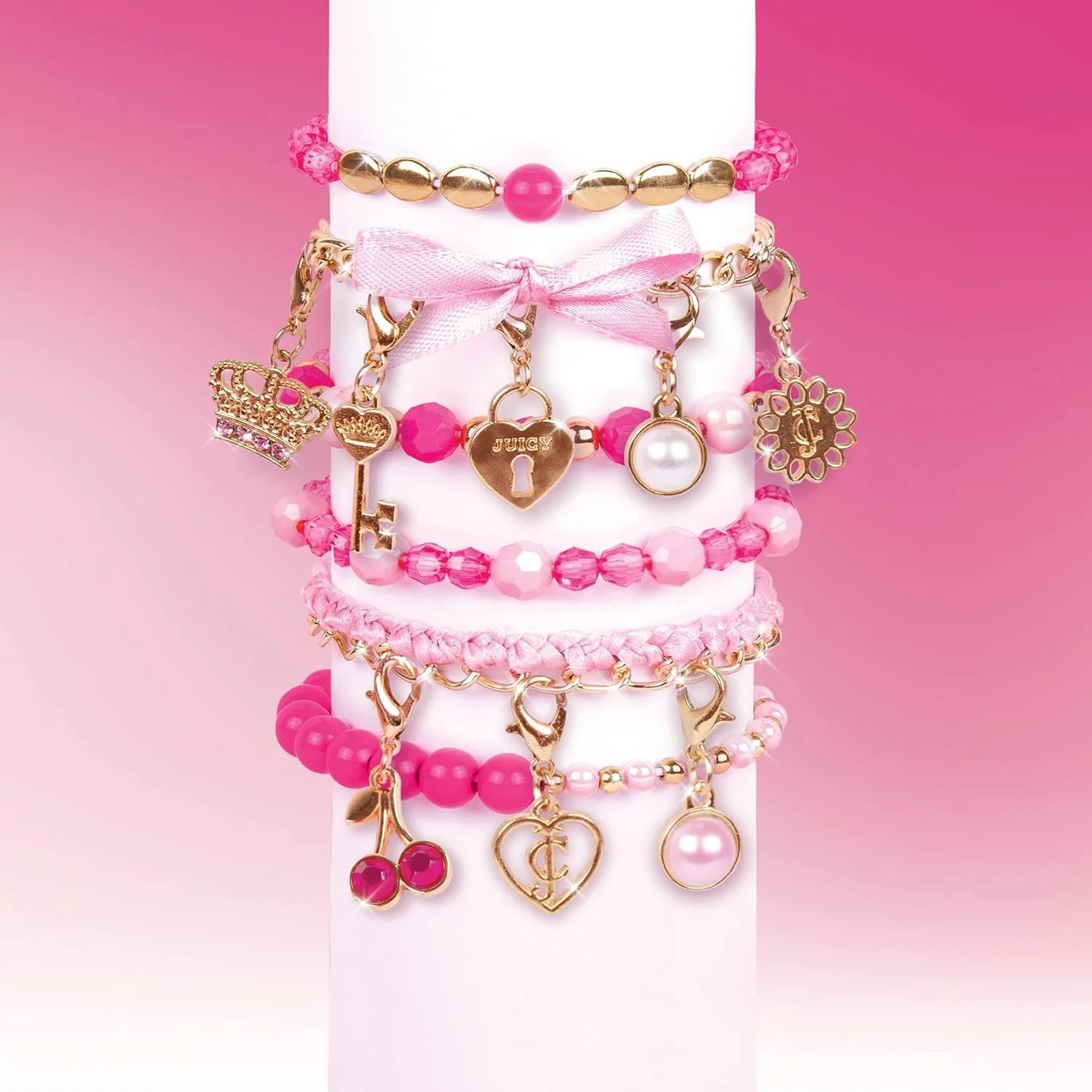 Set de creatie Make It Real Juicy Couture Perfectly Pink Bracelet