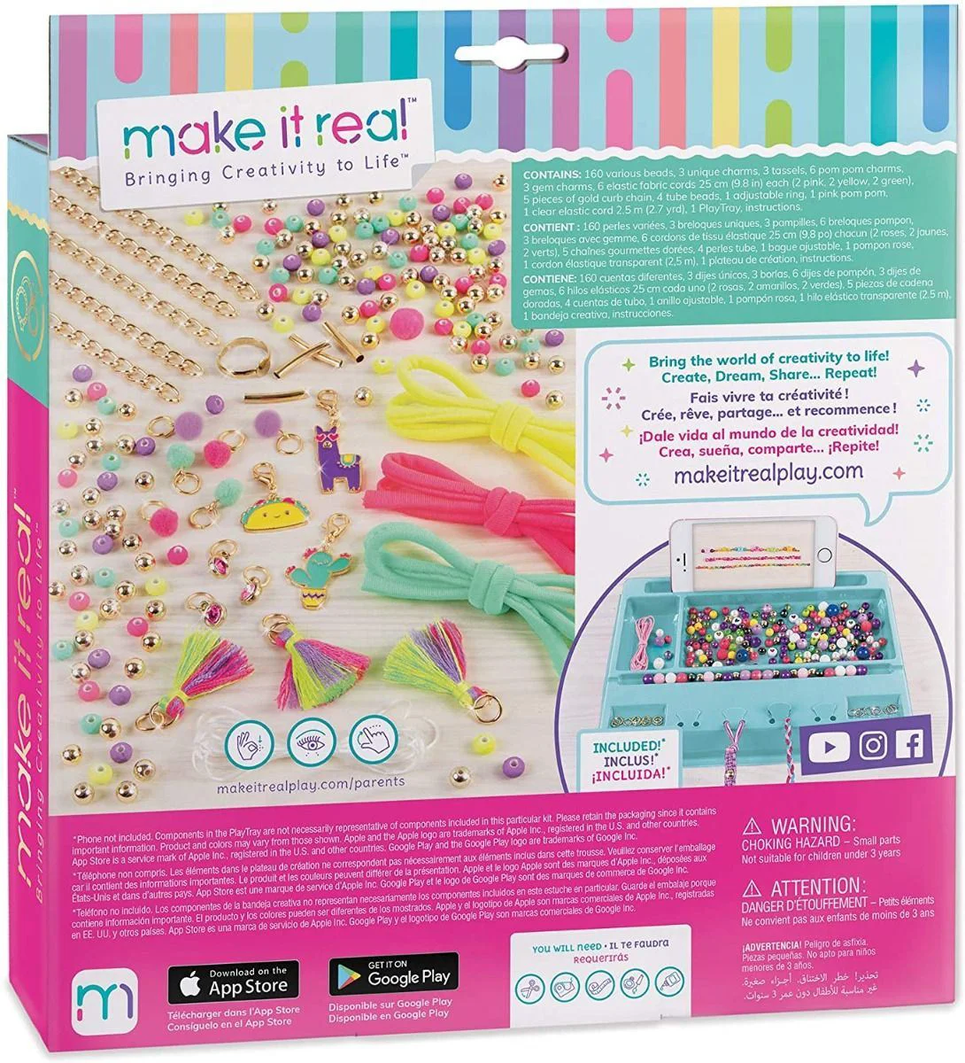 Творческий набор Make It Real Neo-Brite Chains and Charms