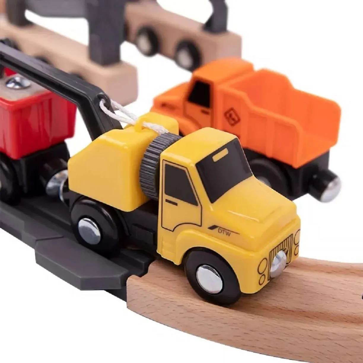 Cale ferata din lemn Tooky Toy foto