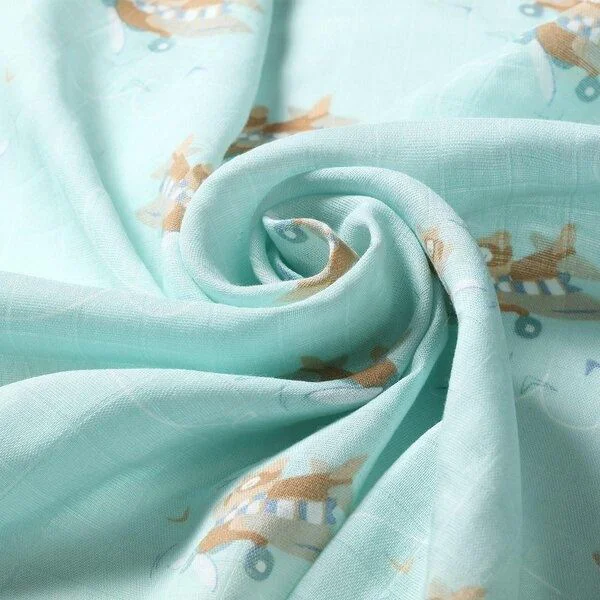 Натуральные пеленки из бамбуковых волокон BabyOno Сине-Серый, 3 шт.