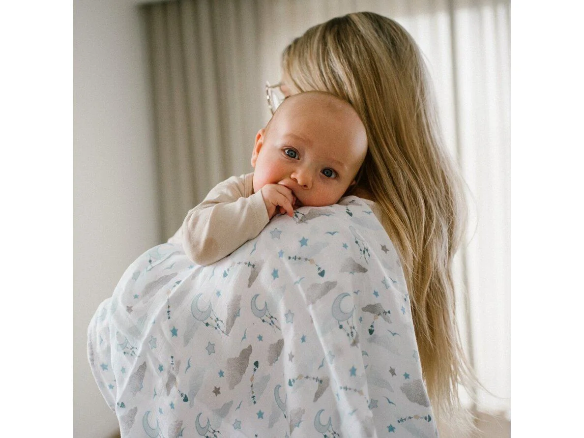 Бамбуковые пеленки Babyono супермягкие Синий, 3 шт.