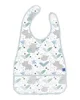Baveta impermeabila cu buzunar KikkaBoo Savanna Pattern Blue foto