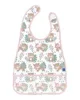 Baveta impermeabila cu buzunar KikkaBoo Savanna Pattern Pink foto