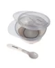 Castron cu ventuza si lingura KikkaBoo Beige, 250 ml foto
