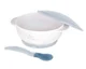 Set castron cu ventuza si lingurita cu senzor de temperatura KikkaBoo Blue foto