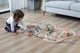 Calea ferata din lemn cu tren si accesorii Viga Toys, 90 piese