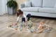 Calea ferata din lemn cu tren si accesorii Viga Toys, 90 piese